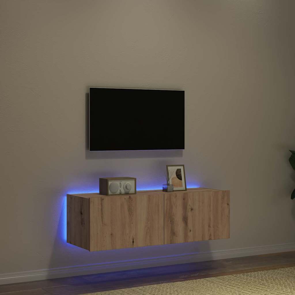 Dulap TV de perete Pe perete stejar artizanal 100 x 35 x 31 cm GartenMobel Dekor