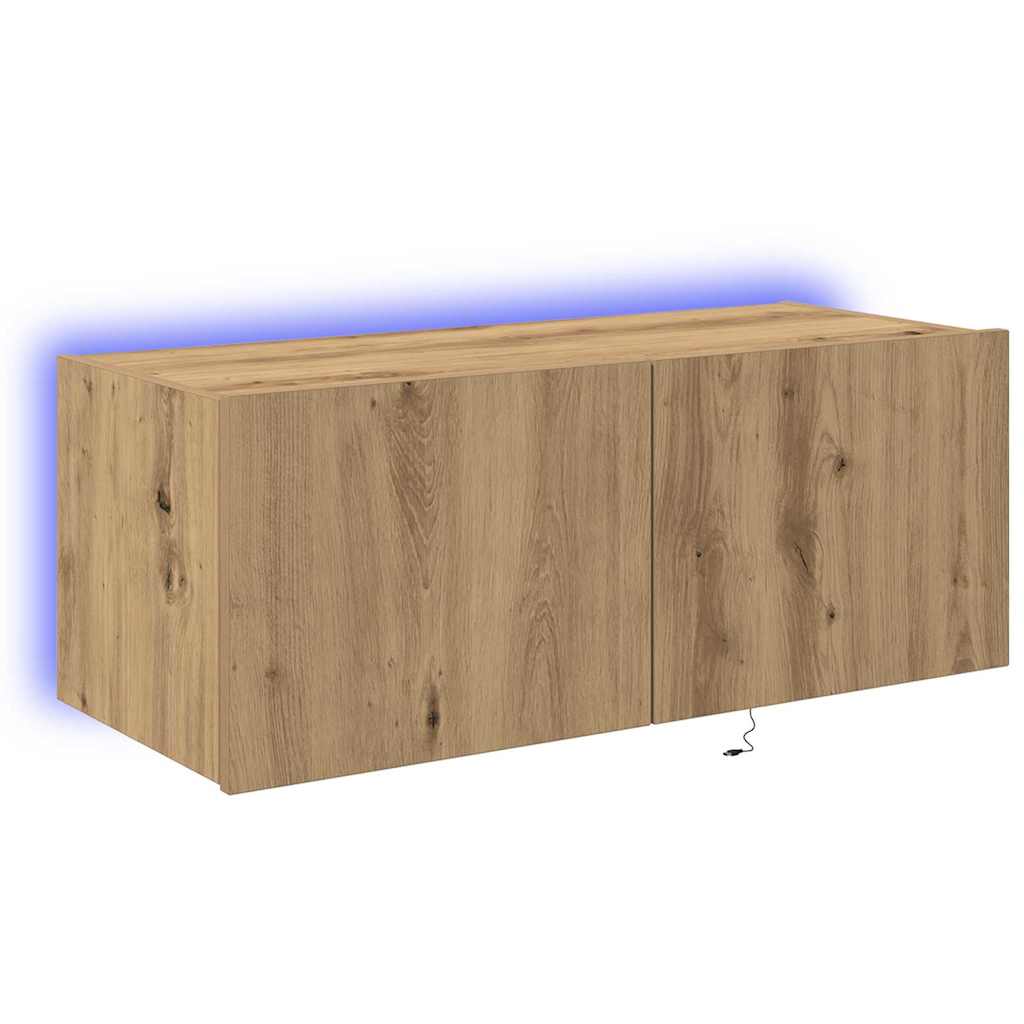 Dulap TV de perete Pe perete stejar artizanal 80 x 35 x 31 cm GartenMobel Dekor