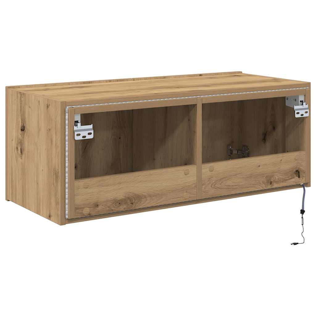 Dulap TV de perete Pe perete stejar artizanal 80 x 35 x 31 cm GartenMobel Dekor