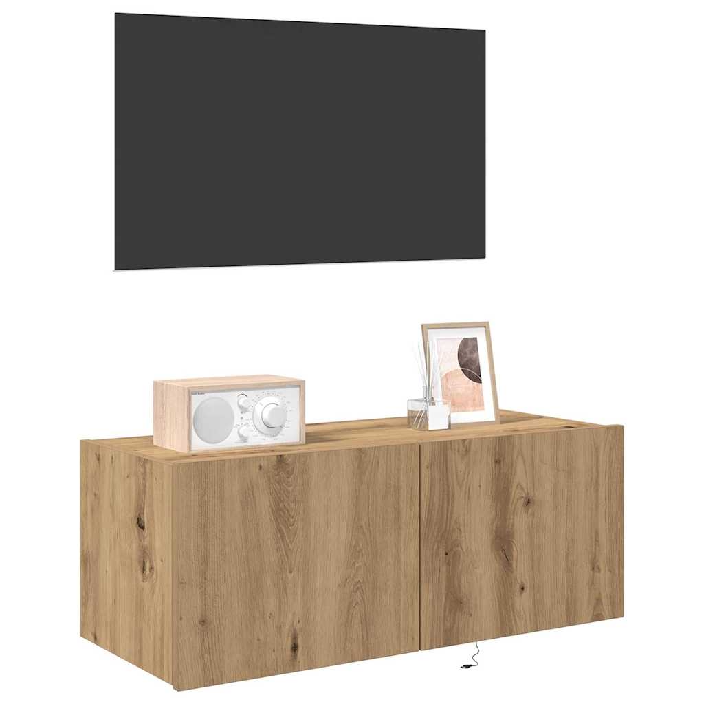Dulap TV de perete Pe perete stejar artizanal 80 x 35 x 31 cm GartenMobel Dekor