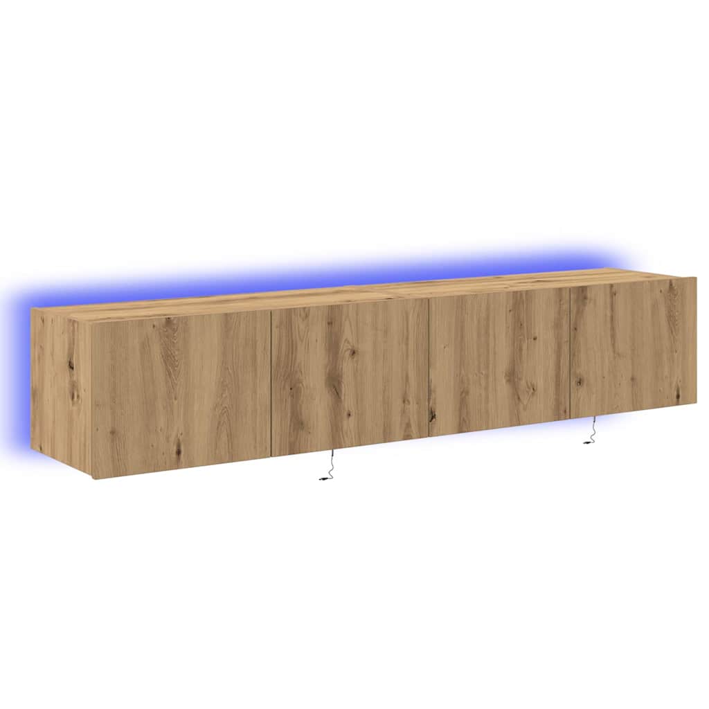 Dulap TV de perete Pe perete stejar artizanal 80 x 35 x 31 cm GartenMobel Dekor