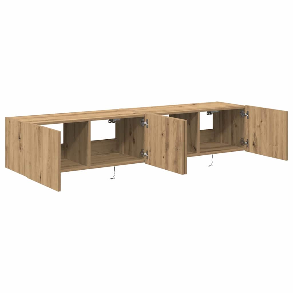 Dulap TV de perete Pe perete stejar artizanal 80 x 35 x 31 cm GartenMobel Dekor
