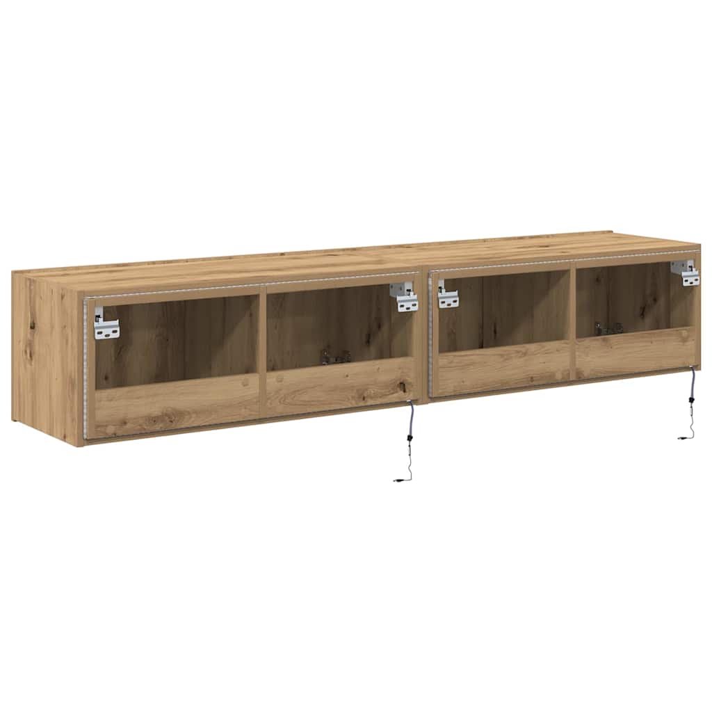 Dulap TV de perete Pe perete stejar artizanal 80 x 35 x 31 cm GartenMobel Dekor