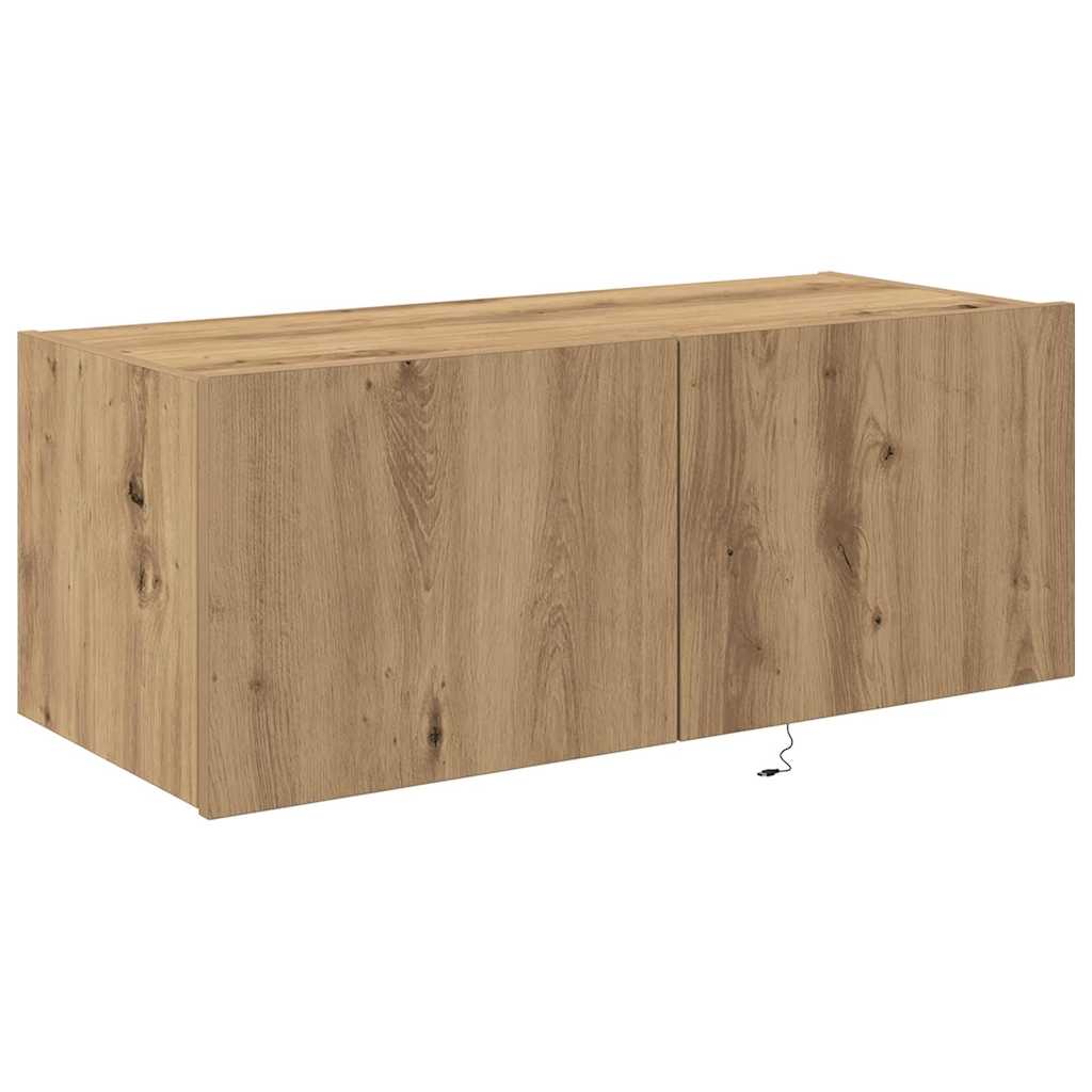 Dulap TV de perete Pe perete stejar artizanal 80 x 35 x 31 cm GartenMobel Dekor