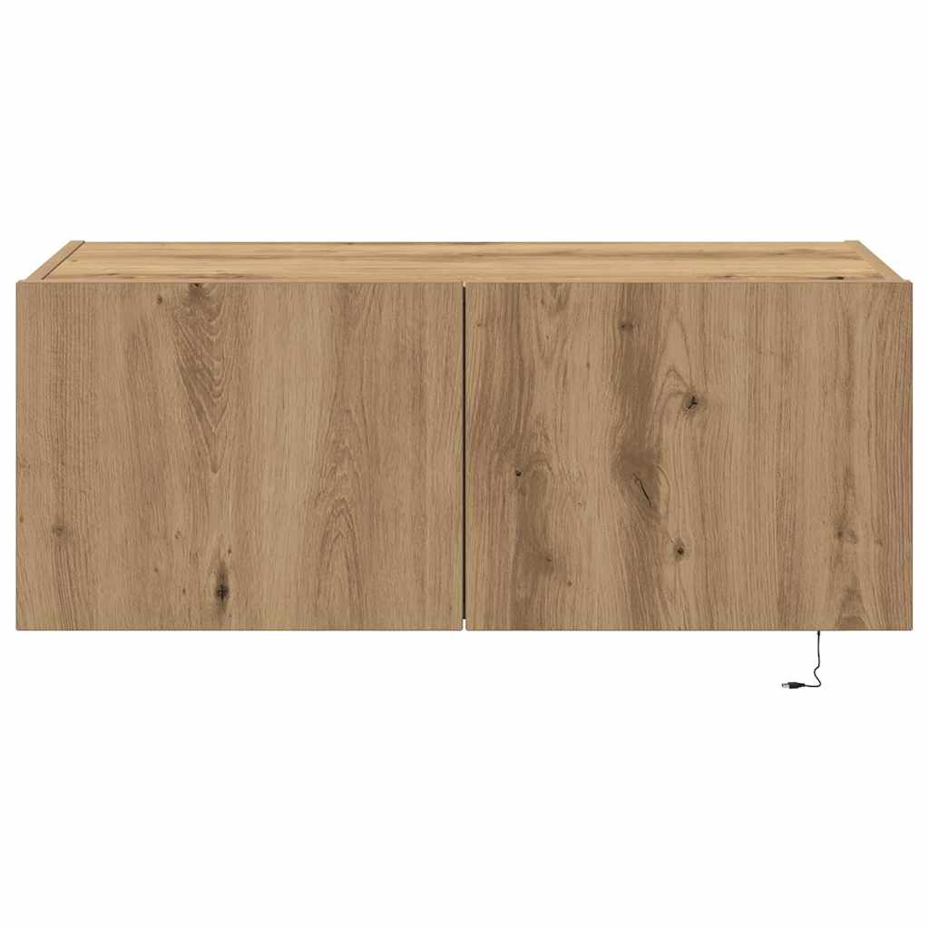 Dulap TV de perete Pe perete stejar artizanal 80 x 35 x 31 cm GartenMobel Dekor