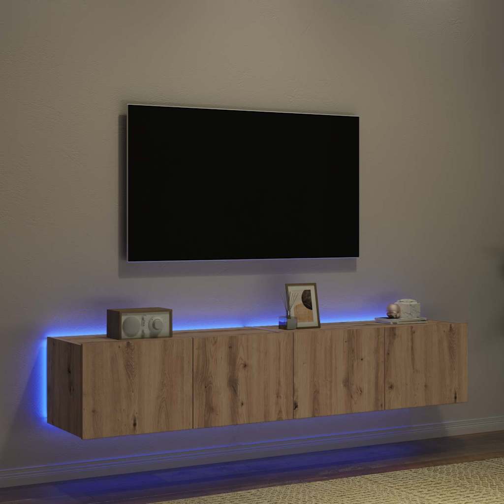 Dulap TV de perete Pe perete stejar artizanal 80 x 35 x 31 cm GartenMobel Dekor