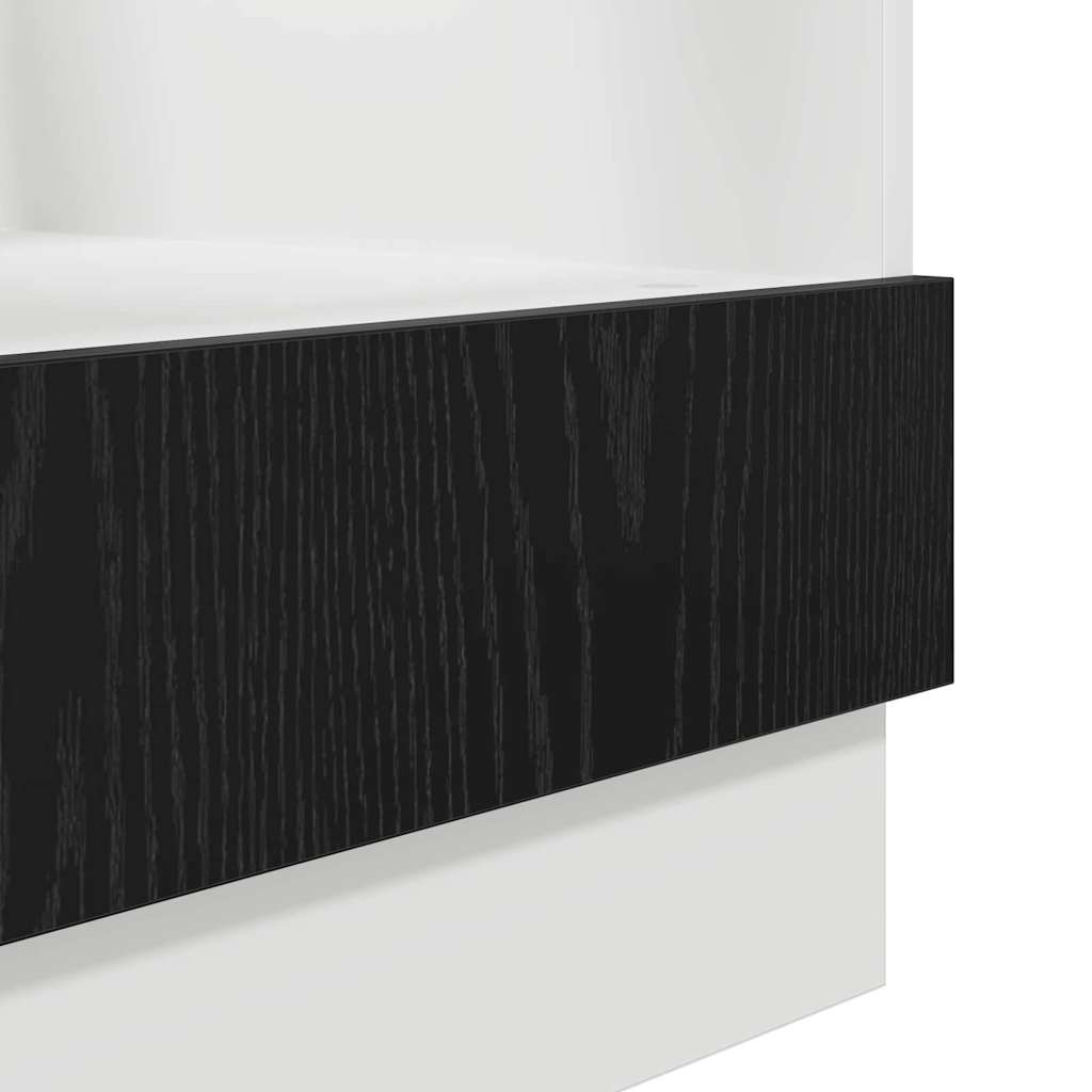 Dulap de cuptor Stejar negru 60 x 46 x 81.5 cm Lemn compozit GartenMobel Dekor