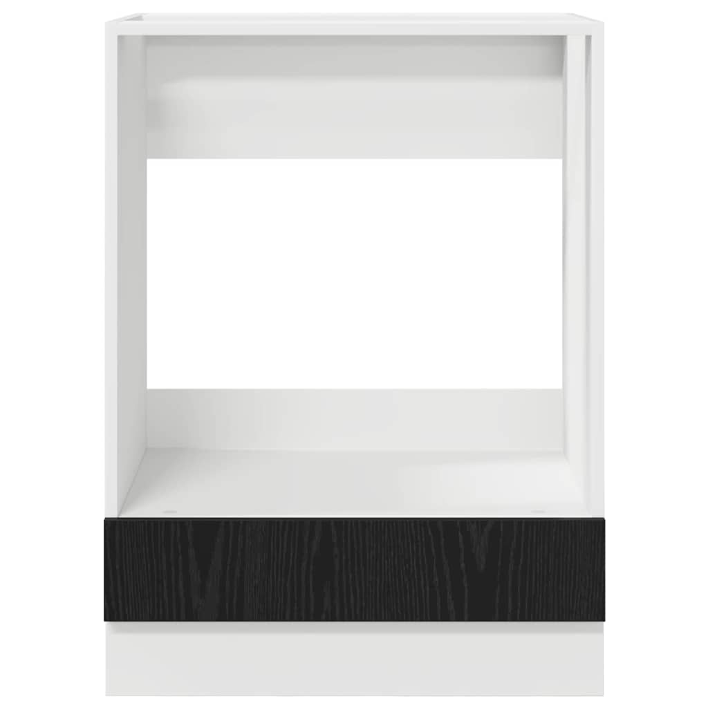 Dulap de cuptor Stejar negru 60 x 46 x 81.5 cm Lemn compozit GartenMobel Dekor