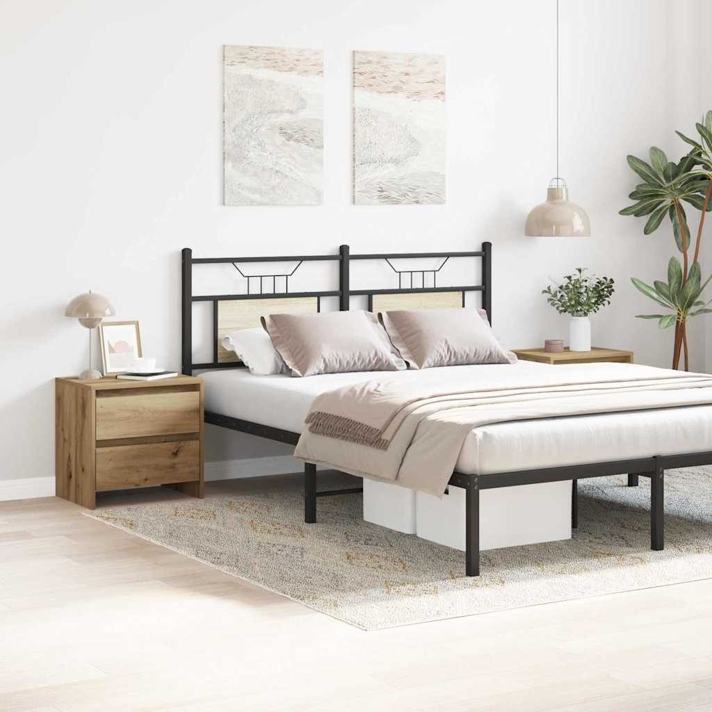 Dulap de noapte 2 pcs stejar artizanal 45 x 34 x 44.5 cm GartenMobel Dekor