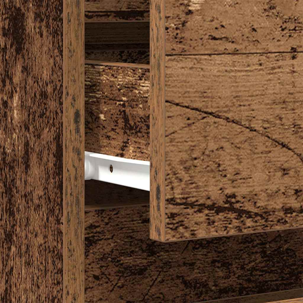 Dulap de noapte Lemn vechi 40 x 35 x 50 cm Lemn compozit GartenMobel Dekor