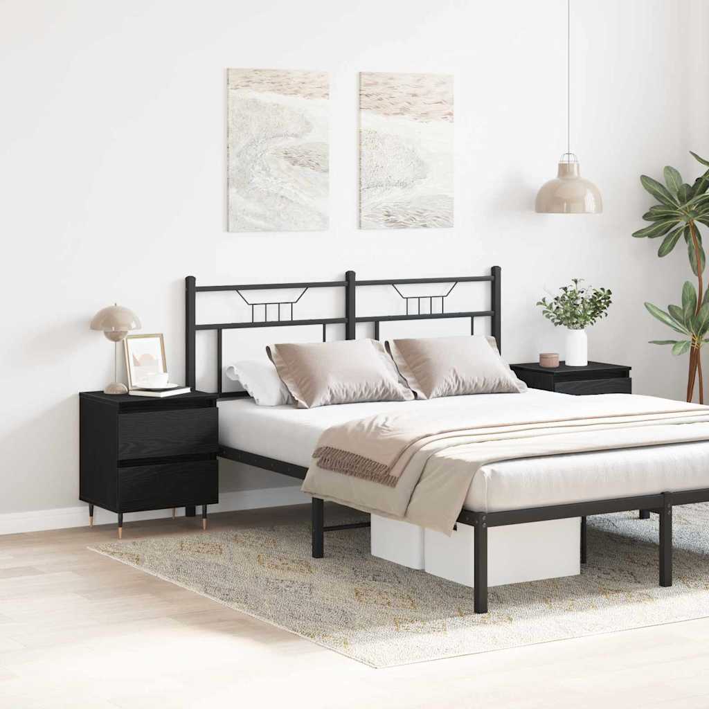 Dulap de noapte cu sertar 2 pcs Stejar negru 40 x 35 x 50 cm GartenMobel Dekor