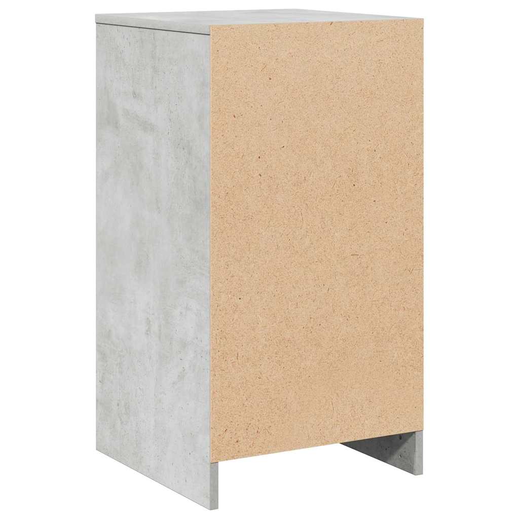 Bufet cu sertar Gri beton 40 x 41 x 75 cm Lemn compozit GartenMobel Dekor