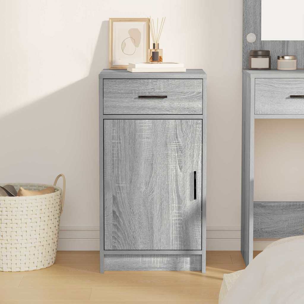 Bufet cu sertar sonoma gri 40 x 40.5 x 75 cm Lemn compozit GartenMobel Dekor