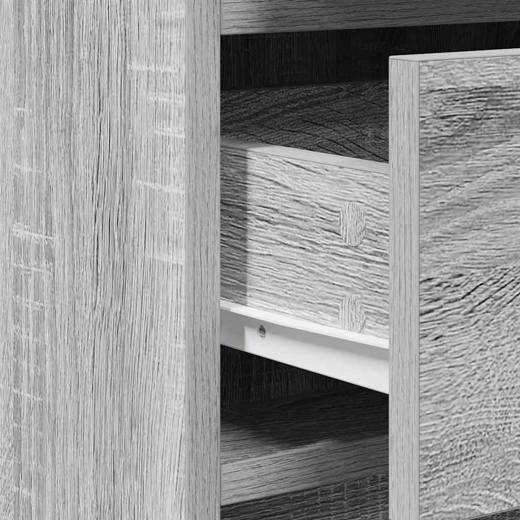 Bufet cu sertar sonoma gri 40 x 40.5 x 75 cm Lemn compozit GartenMobel Dekor