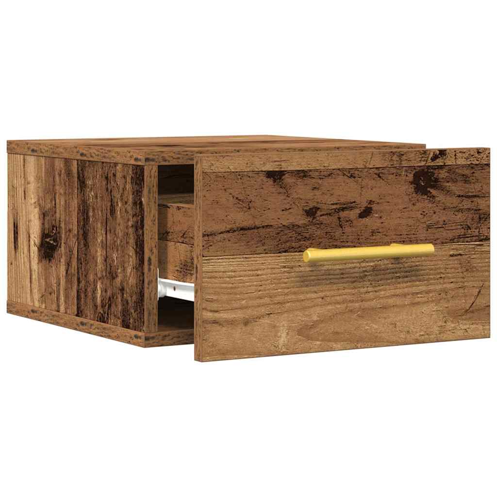 Dulap de noapte 2 pcs Lemn vechi 35 x 35 x 20 cm Lemn compozit GartenMobel Dekor