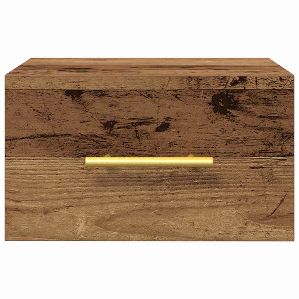 Dulap de noapte 2 pcs Lemn vechi 35 x 35 x 20 cm Lemn compozit GartenMobel Dekor