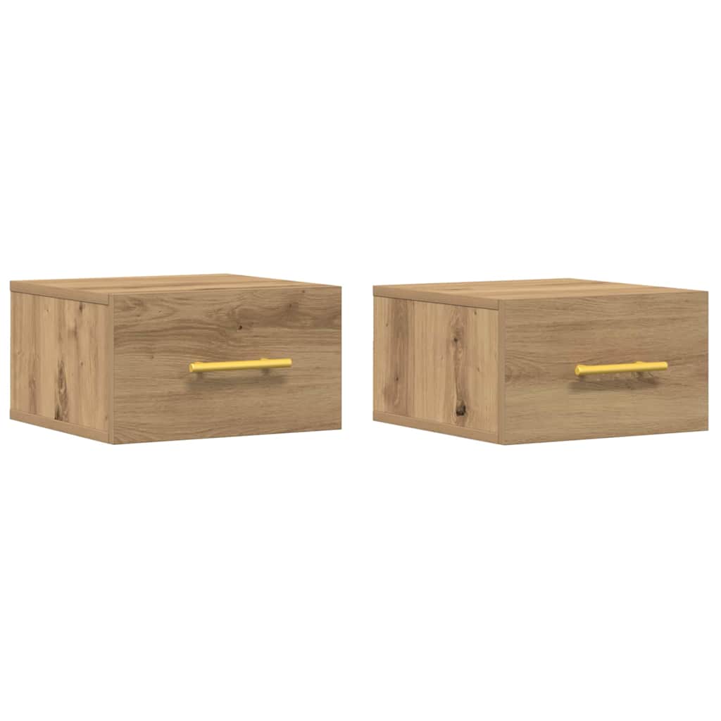 Dulap de noapte 2 pcs stejar artizanal 35 x 35 x 20 cm GartenMobel Dekor