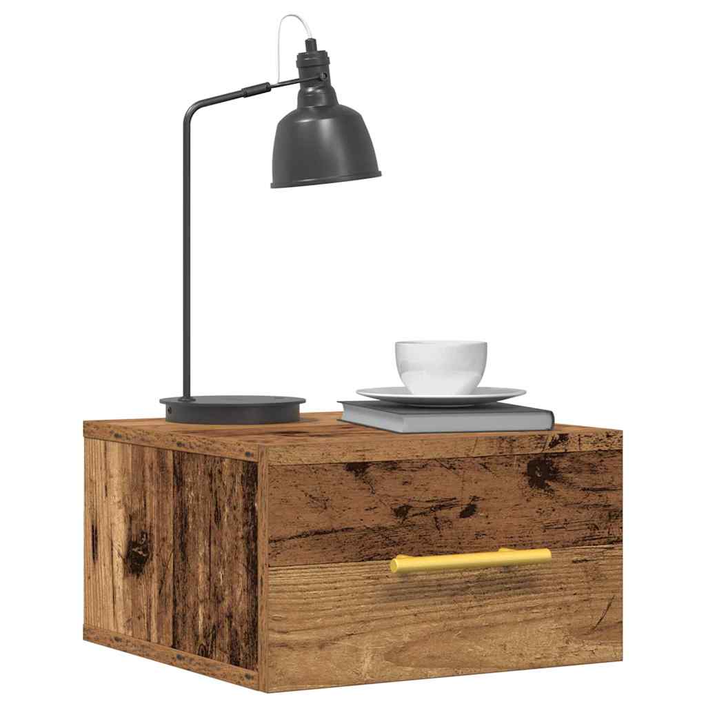 Dulap de noapte Lemn vechi 35 x 35 x 20 cm Lemn compozit GartenMobel Dekor
