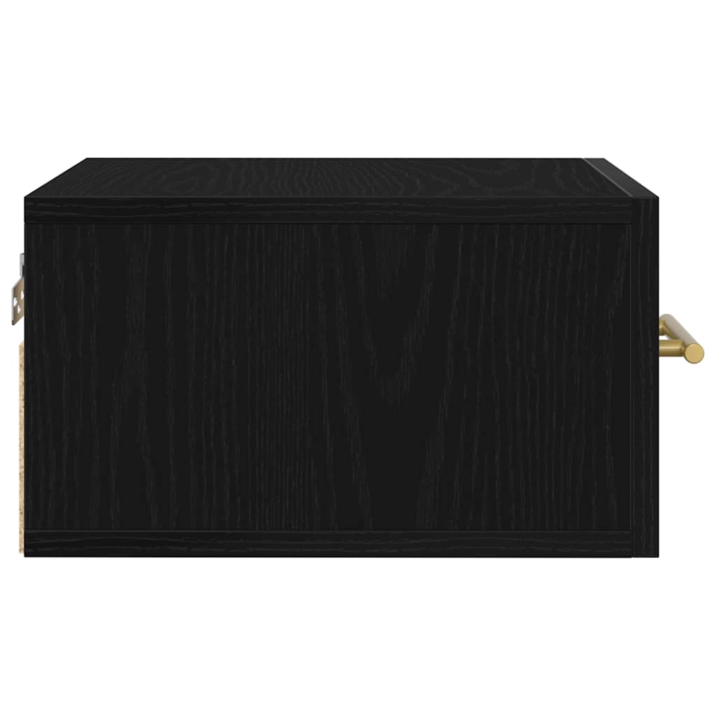 Dulap de noapte Stejar negru 35 x 35 x 20 cm Lemn compozit GartenMobel Dekor