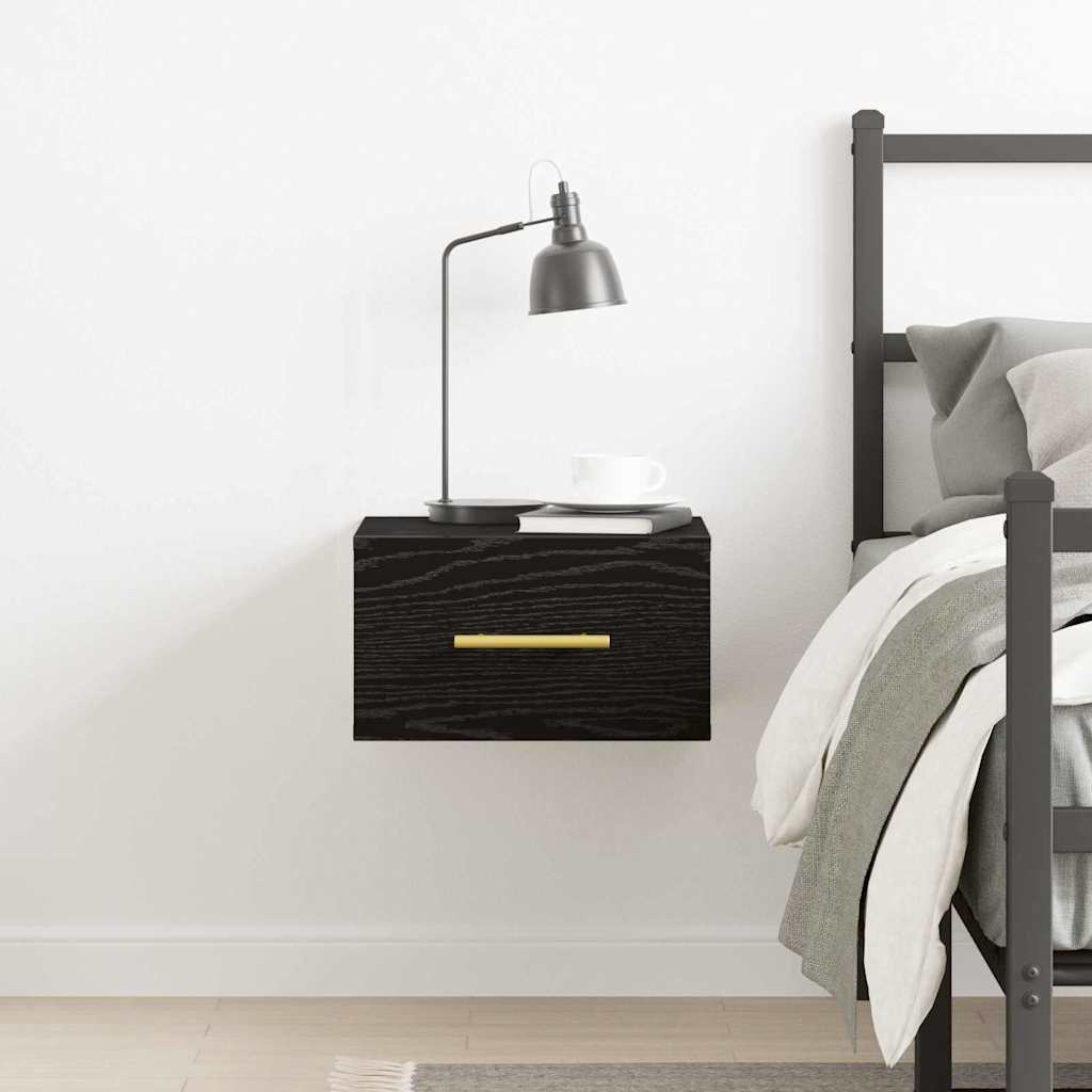 Dulap de noapte Stejar negru 35 x 35 x 20 cm Lemn compozit GartenMobel Dekor
