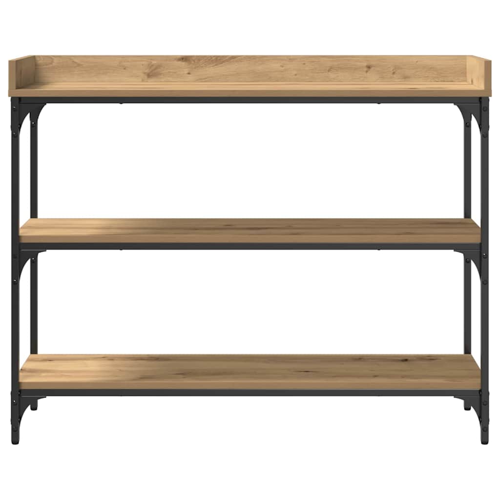 Masă de Consolă cu raft stejar artizanal 100 x 30 x 80 cm GartenMobel Dekor