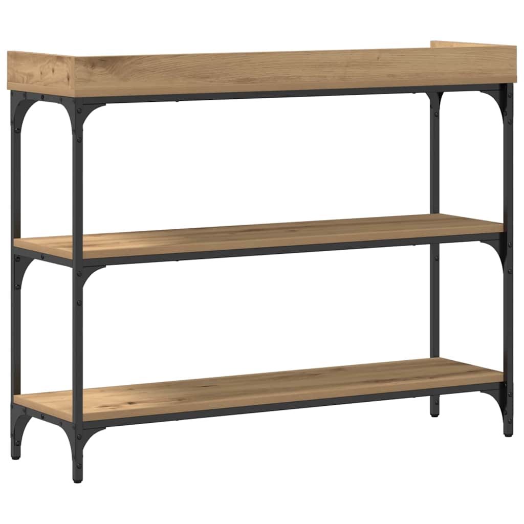 Masă de Consolă cu raft stejar artizanal 100 x 30 x 80 cm GartenMobel Dekor
