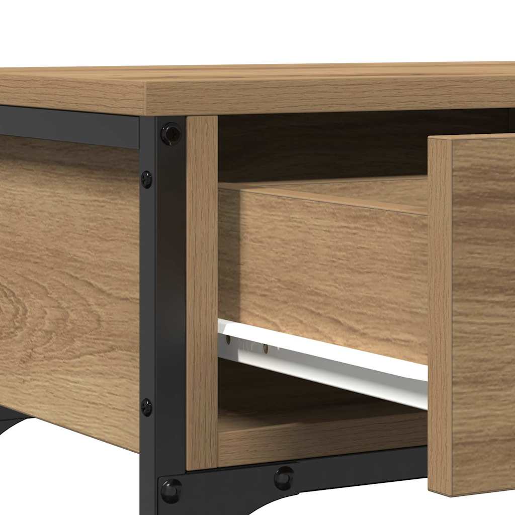 Masă de Consolă cu sertar stejar artizanal 72.5 x 25 x 75 cm GartenMobel Dekor