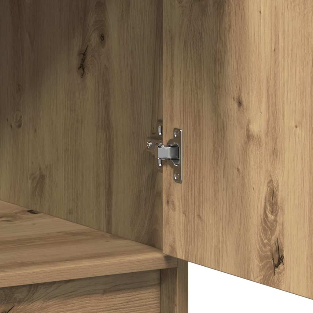 Bufet stejar artizanal 40 x 40.5 x 135 cm Lemn compozit GartenMobel Dekor