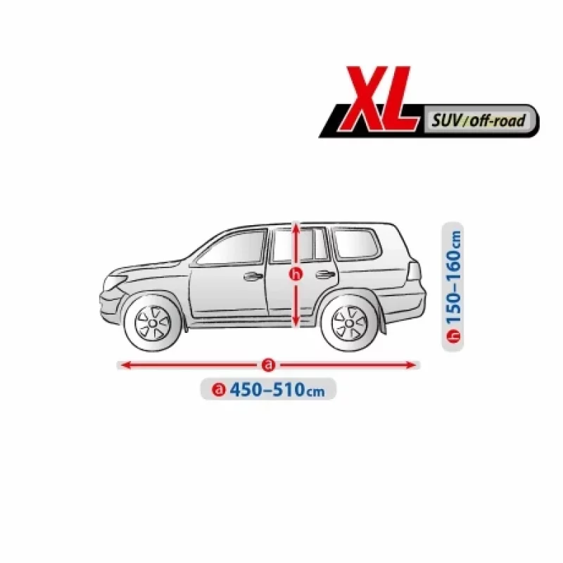 Prelata auto completa Optimal Membrane Garage complet impermeabila si respirabila - XL - SUV/Off-Road Garage AutoRide