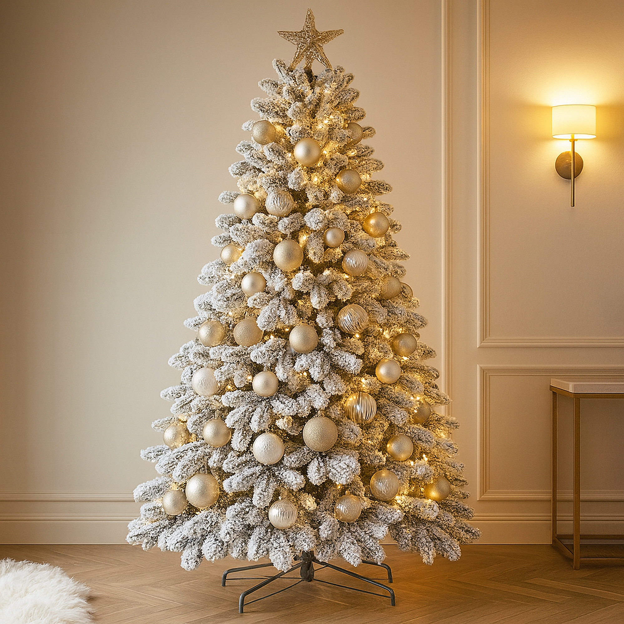 Brad Artificial Snowy Nins cu Zapada 551 Ramuri 3D PE si 2D PVC Alb/Verde 200 cm