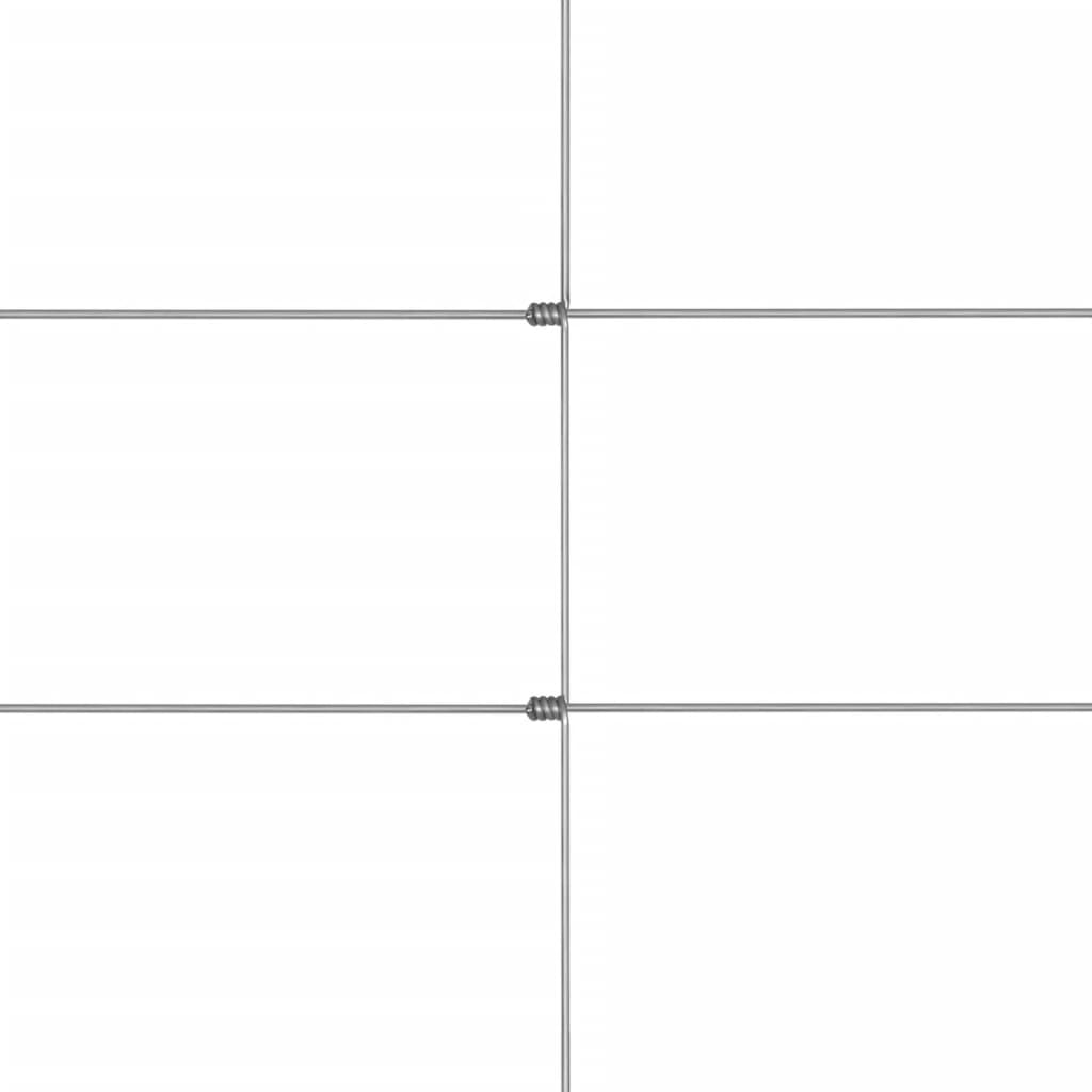 Gard de grădină, argintiu, 50x1,5 m, oțel galvanizat GartenMobel Dekor