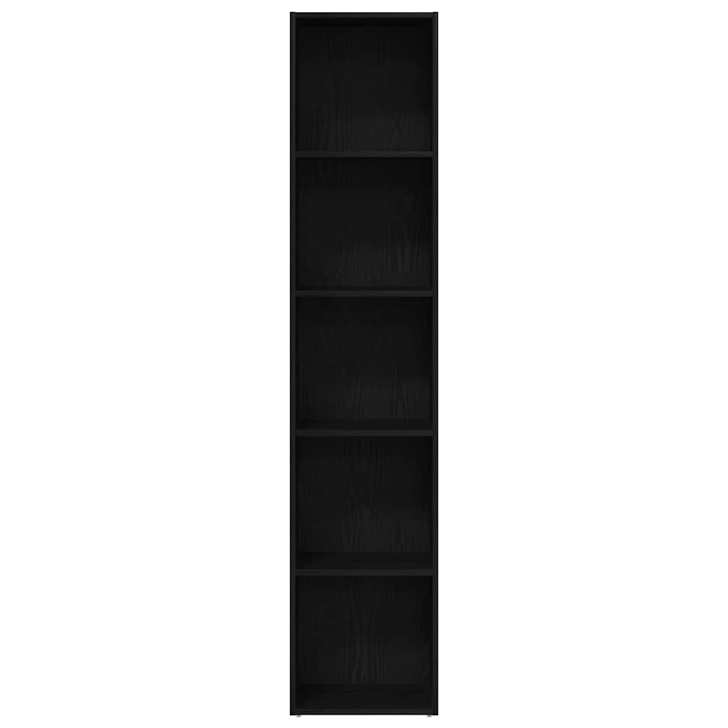 Dulap de cărți din stejar negru 40x30x189 cm, lemn stratificat GartenMobel Dekor