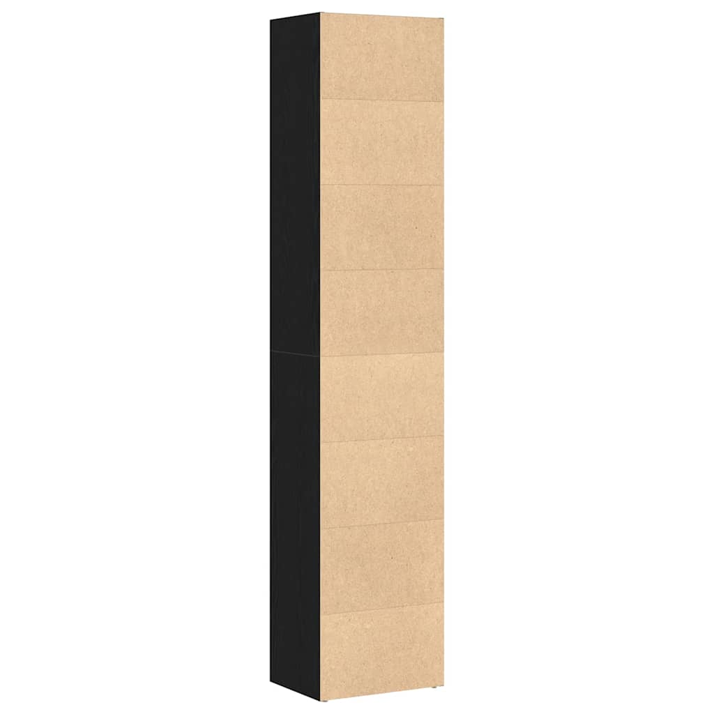 Dulap de cărți din stejar negru 40x30x189 cm, lemn stratificat GartenMobel Dekor