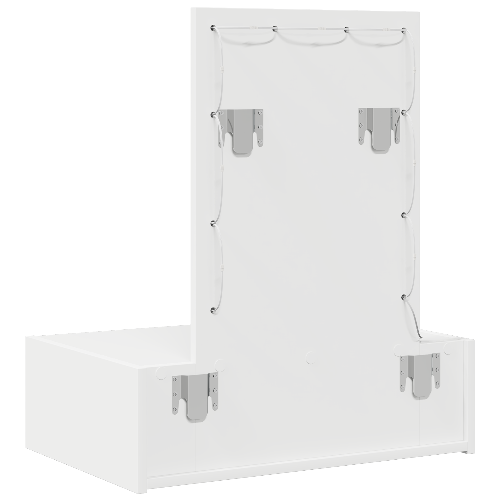 Masă de Machiaj cu sertar Alb 60 x 40 x 70 cm Lemn compozit GartenMobel Dekor