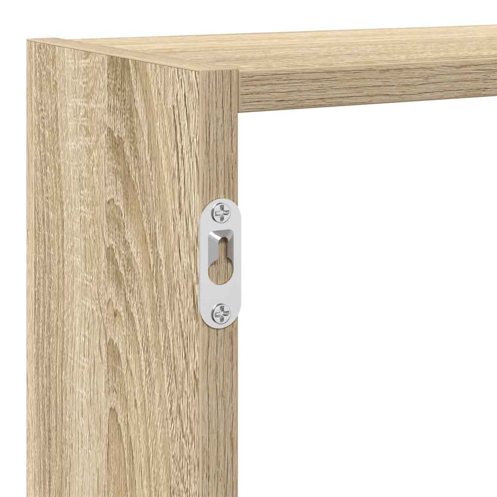 Raft cubic perete 7 compartimente stejar sonoma lemn prelucrat GartenMobel Dekor