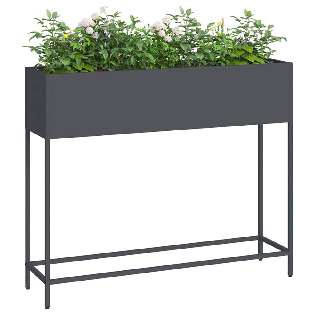 Ghiveci ridicat pentru grădină Antracit 100 x 26 x 82 cm Oțel GartenMobel Dekor