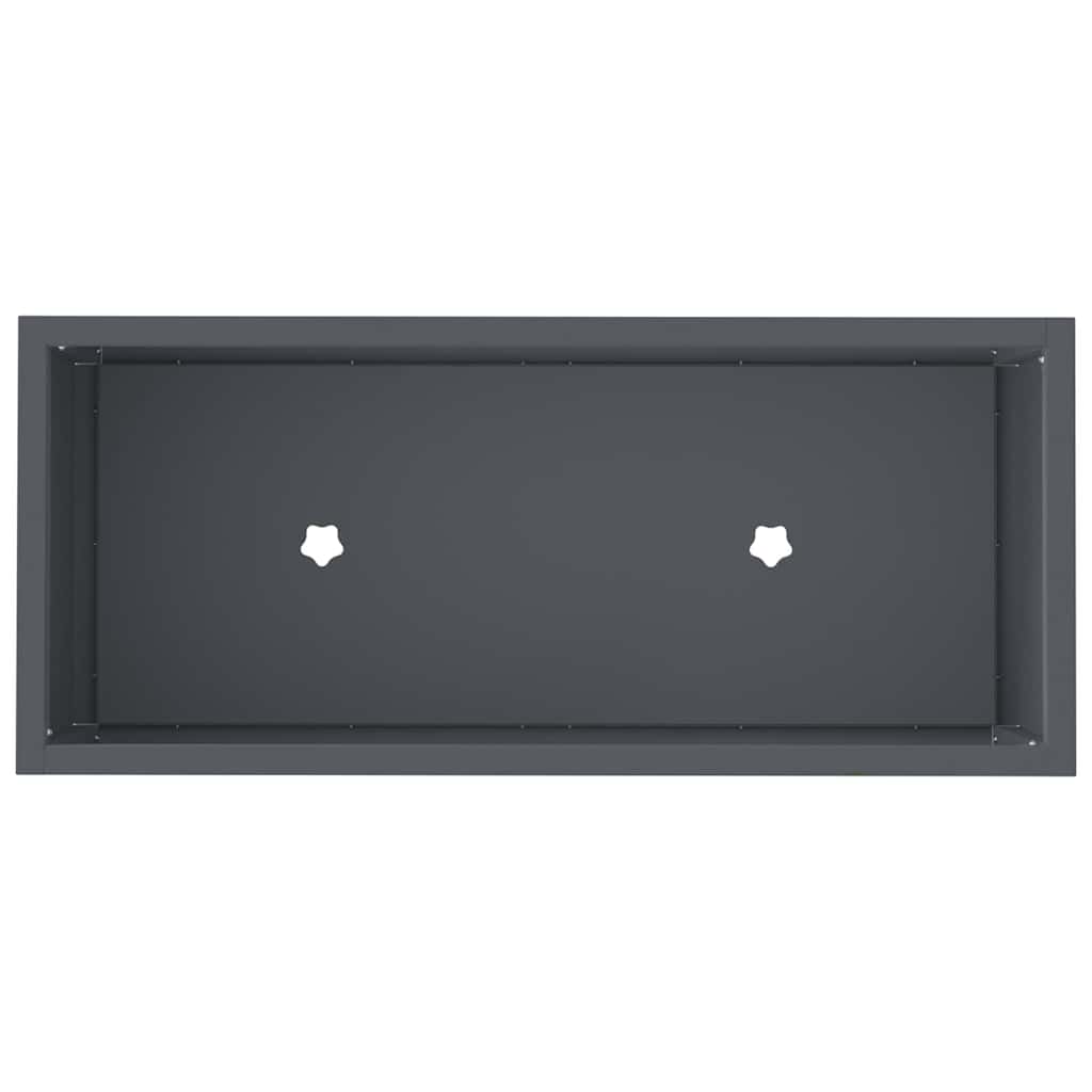 Ghiveci ridicat pentru grădină Antracit 60 x 26 x 45 cm Oțel GartenMobel Dekor