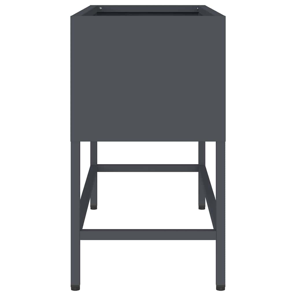 Ghiveci ridicat pentru grădină Antracit 60 x 26 x 45 cm Oțel GartenMobel Dekor