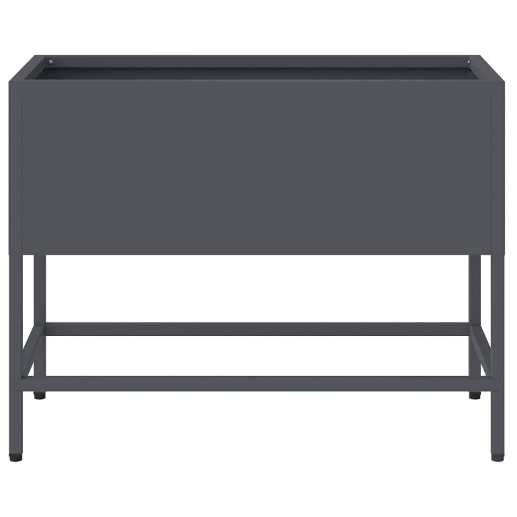 Ghiveci ridicat pentru grădină Antracit 60 x 26 x 45 cm Oțel GartenMobel Dekor