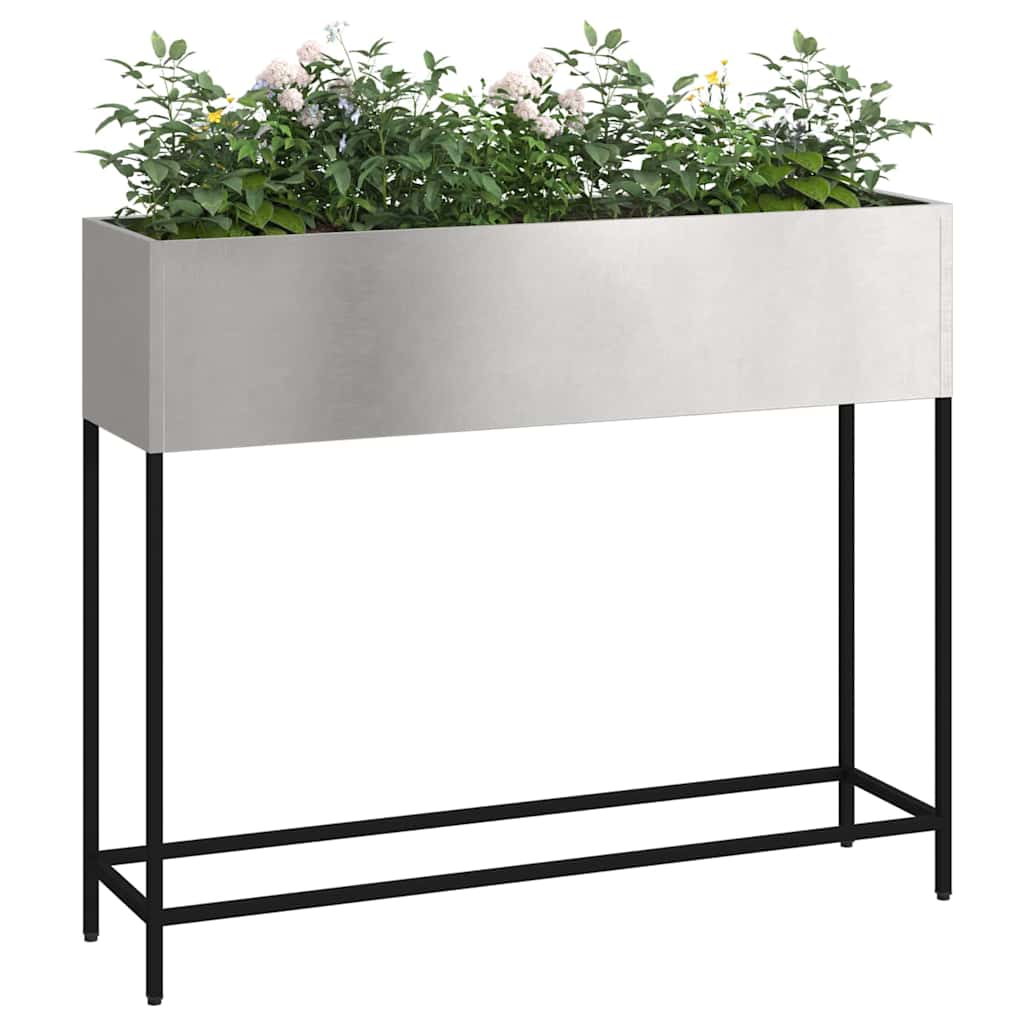 Ghiveci ridicat pentru grădină Argintiu 100 x 26 x 82 cm GartenMobel Dekor