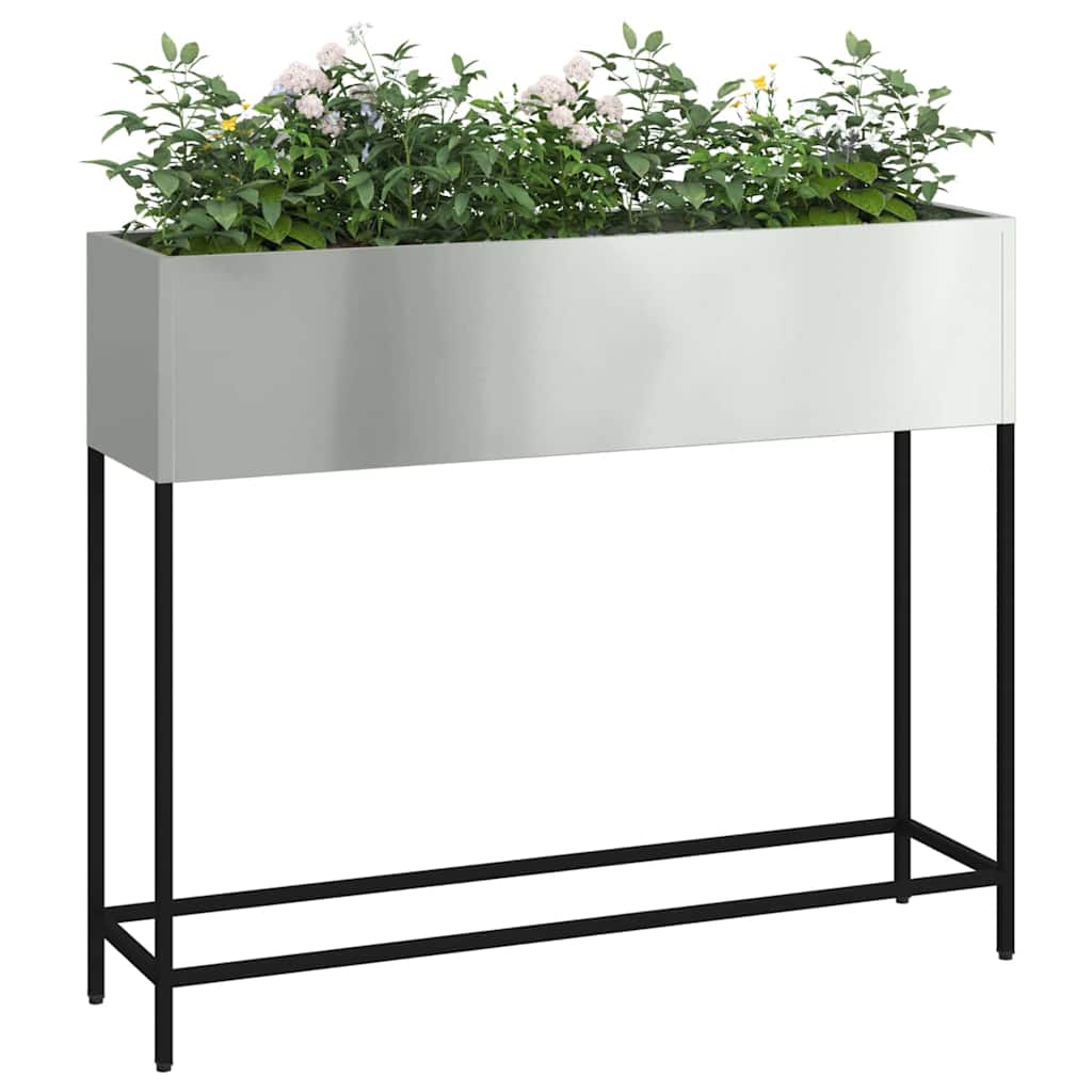Ghiveci ridicat pentru grădină Argintiu 100 x 26 x 82 cm GartenMobel Dekor