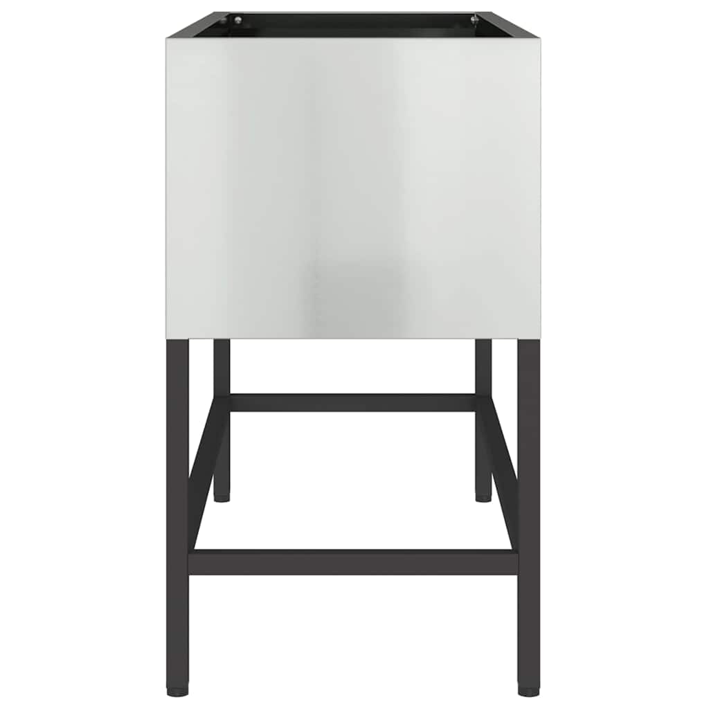 Ghiveci ridicat pentru grădină Argintiu 60 x 26 x 45 cm GartenMobel Dekor
