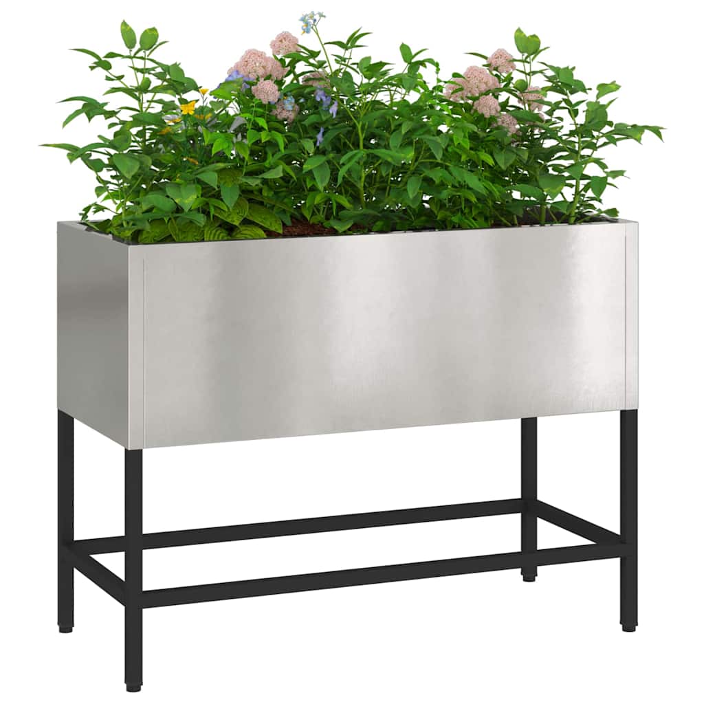 Ghiveci ridicat pentru grădină Argintiu 60 x 26 x 45 cm GartenMobel Dekor