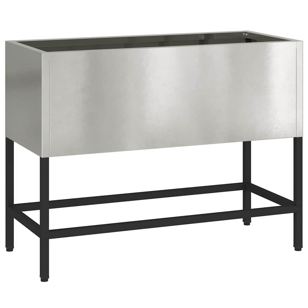 Ghiveci ridicat pentru grădină Argintiu 60 x 26 x 45 cm GartenMobel Dekor