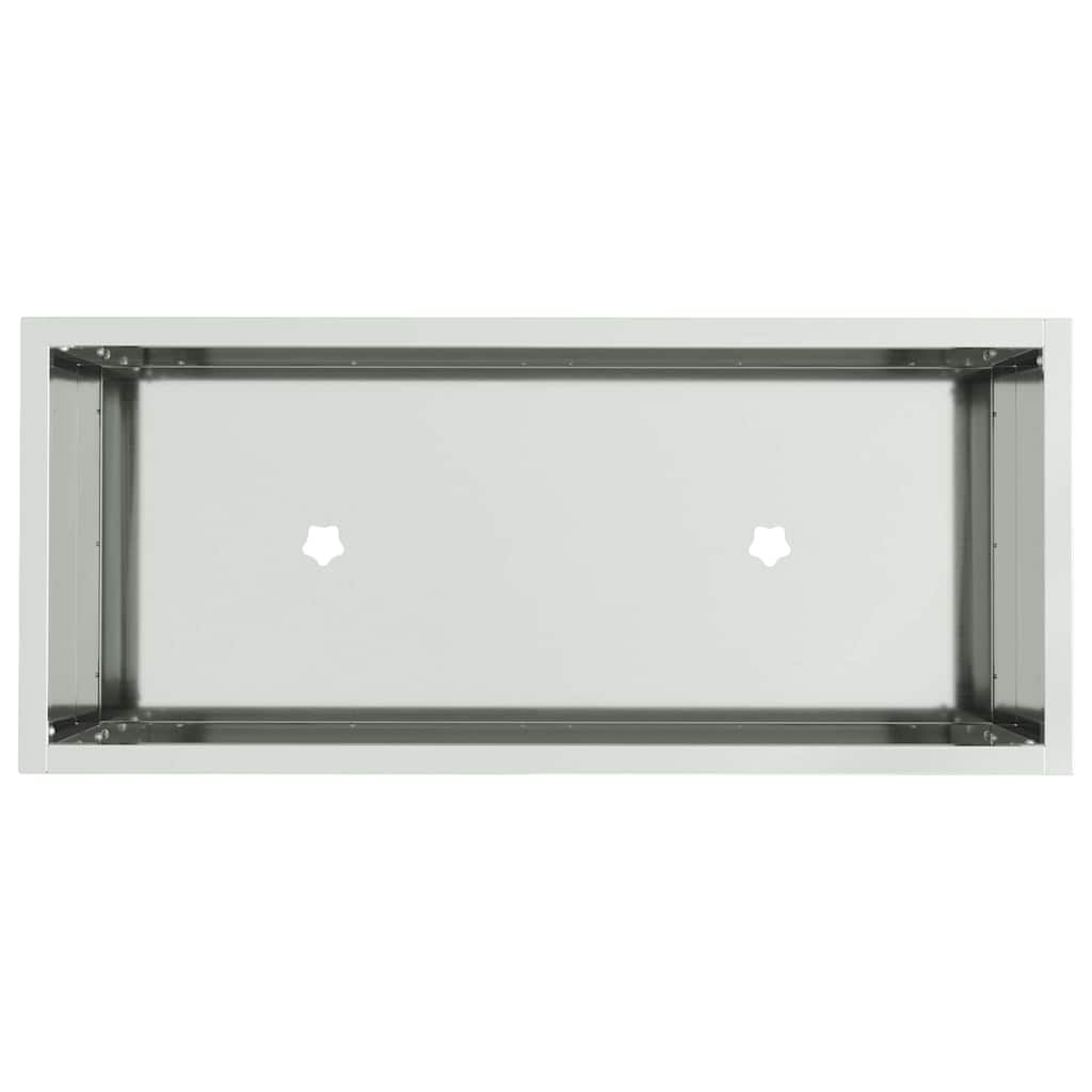 Ghiveci ridicat pentru grădină Argintiu 60 x 26 x 45 cm GartenMobel Dekor
