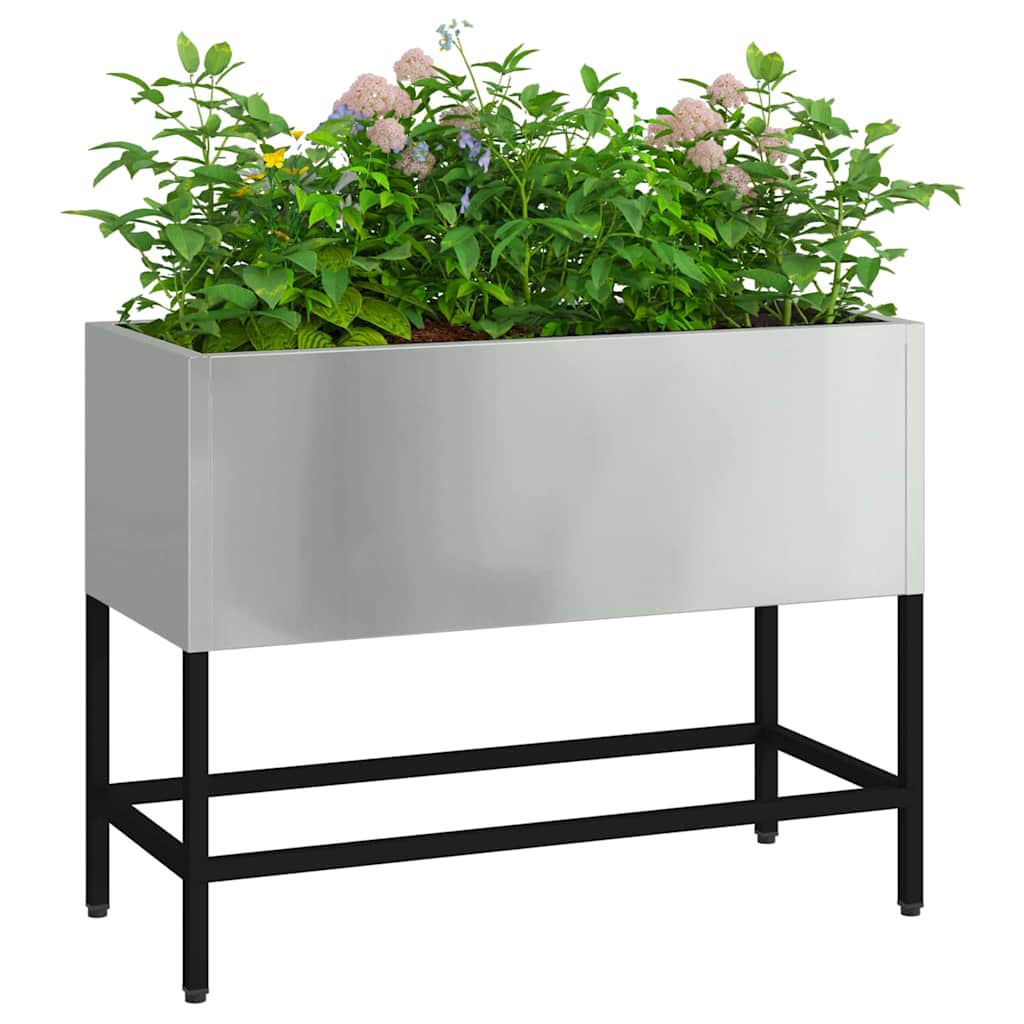 Ghiveci ridicat pentru grădină Argintiu 60 x 26 x 45 cm GartenMobel Dekor