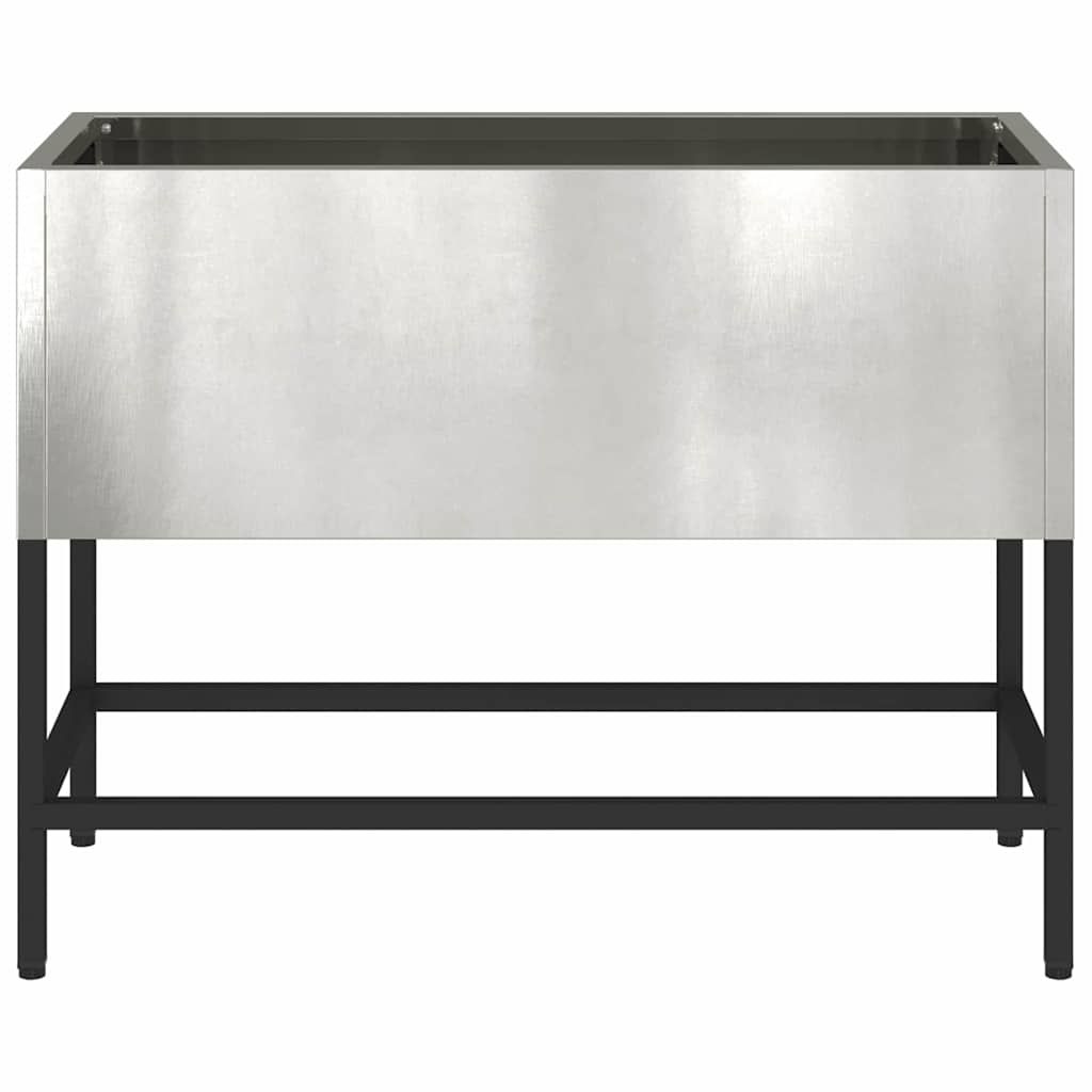 Ghiveci ridicat pentru grădină Argintiu 60 x 26 x 45 cm GartenMobel Dekor