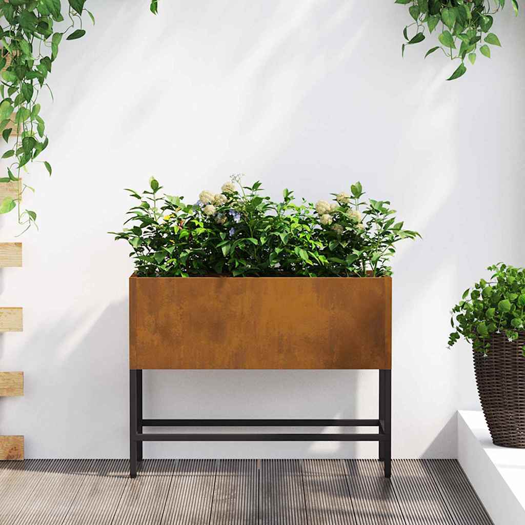 Ghiveci ridicat pentru grădină Ruginit 60 x 26 x 45 cm GartenMobel Dekor