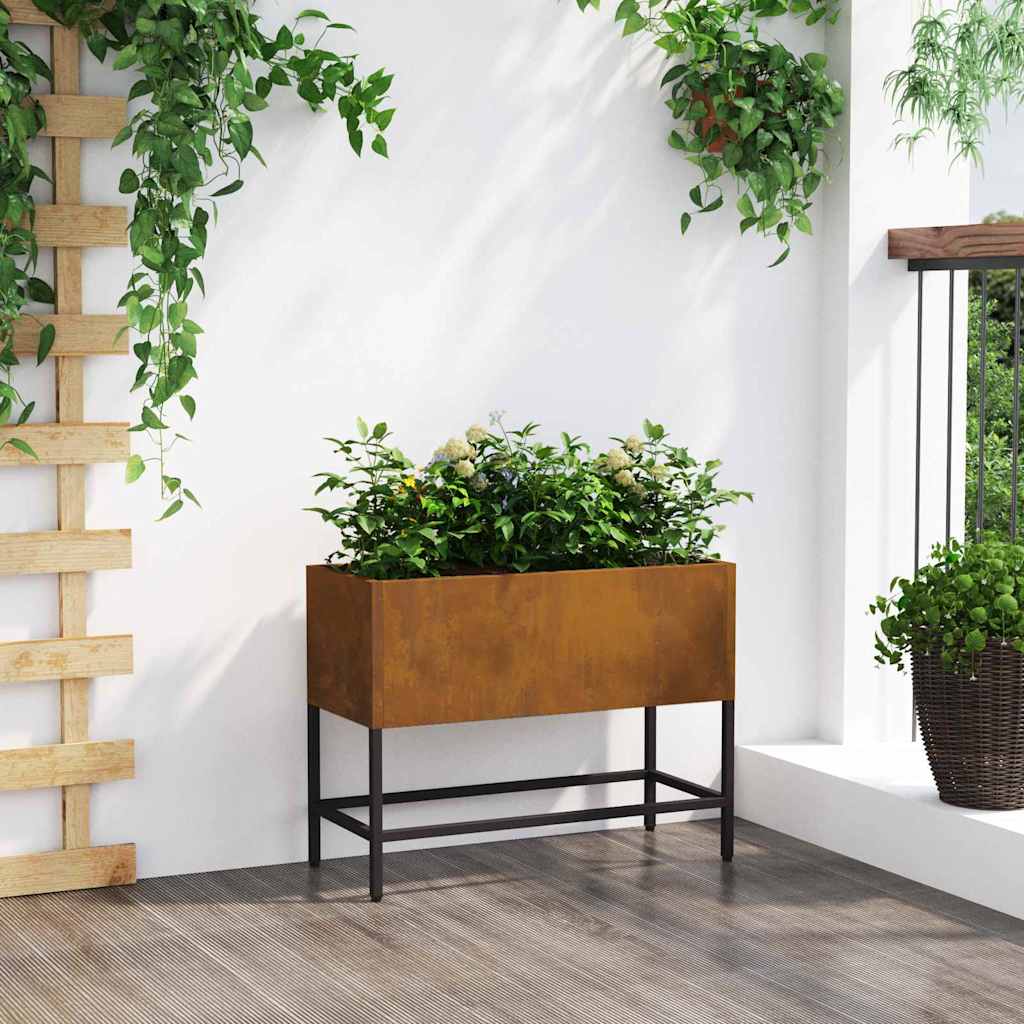 Ghiveci ridicat pentru grădină Ruginit 60 x 26 x 45 cm GartenMobel Dekor