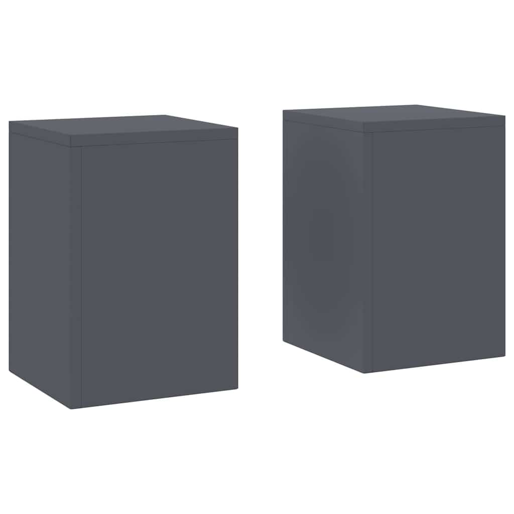 Suporturi pentru plante 2 pcs Antracit 24 x 24 x 35 cm Oțel GartenMobel Dekor